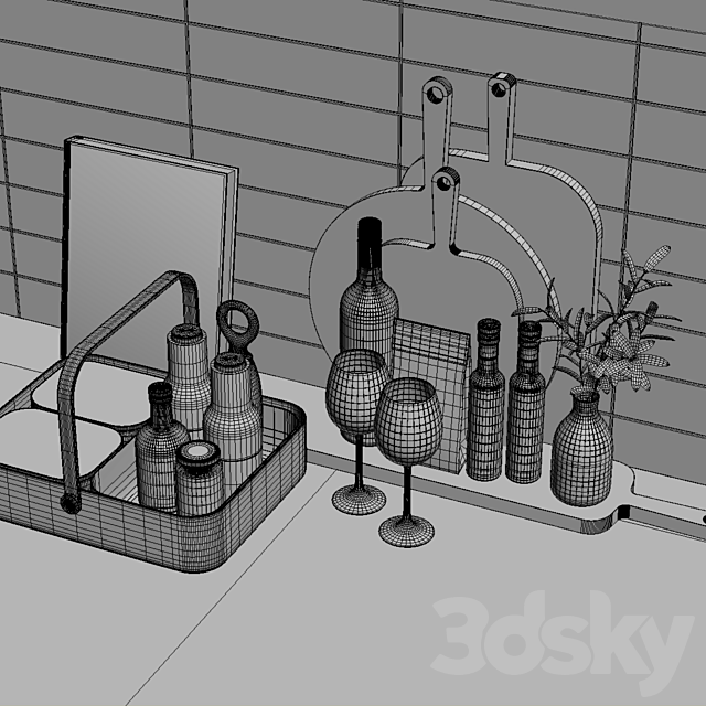 set 009 Kitchen Nicolas vahe 3DSMax File - thumbnail 3