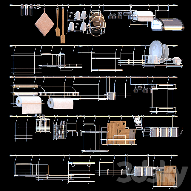 Set Reiling system Pepo Modern _ Retro 3DSMax File - thumbnail 1