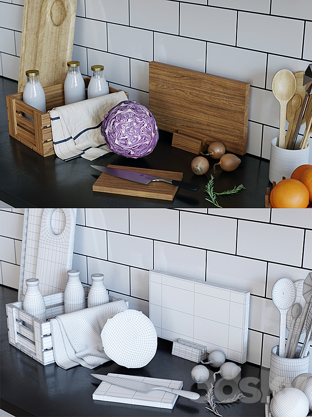 Set Skagerak cuisine 3ds Max - thumbnail 2