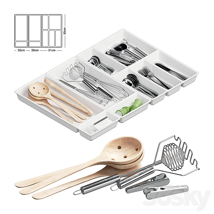 Stodja Kitchen Organizers 3DS Max - thumbnail 2