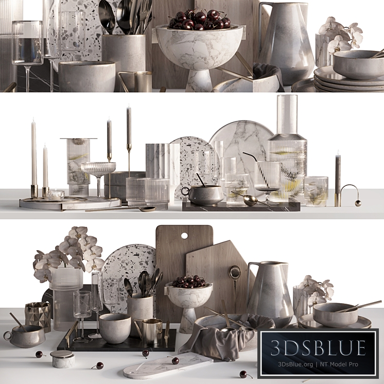 Table Decor Kitchen 3DS Max - thumbnail 3