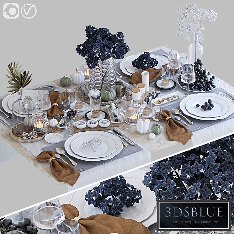 Table setting 40 3DS Max - thumbnail 3