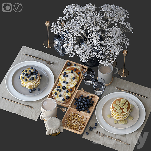 Table setting 51 3DSMax File - thumbnail 1