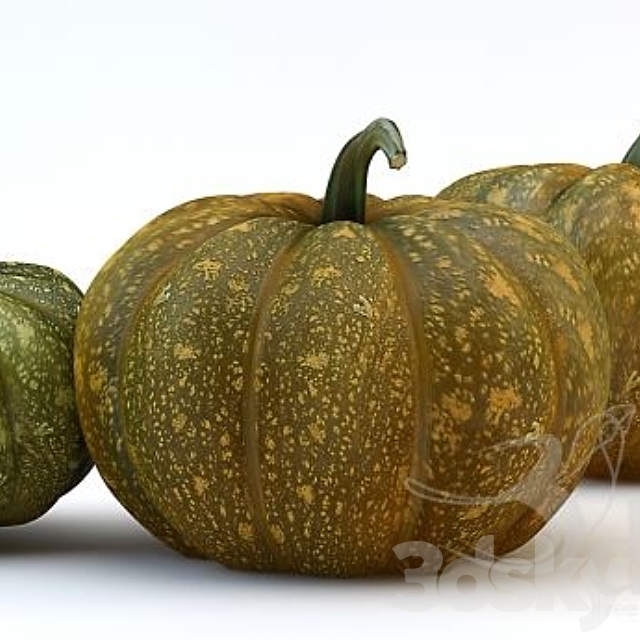 the three pumpkins 3DSMax File - thumbnail 1