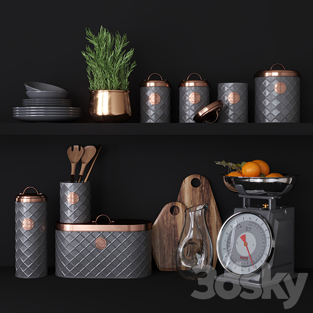 TYPHOON_Copper_Decor_set 3ds Max - thumbnail 1