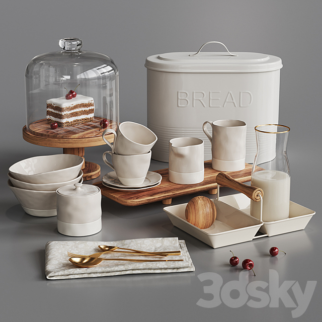 Zara Home Kitchen Decor 2 3DSMax File - thumbnail 1