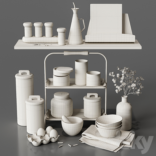 Zara Home Kitchen Decor 3DSMax File - thumbnail 4