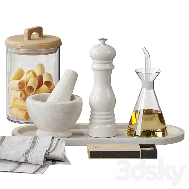 Zara Home kitchen decor NG3 3DS Max Model - thumbnail 4