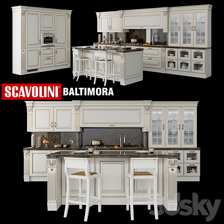 Scavolini Baltimora 3DS Max - thumbnail 1