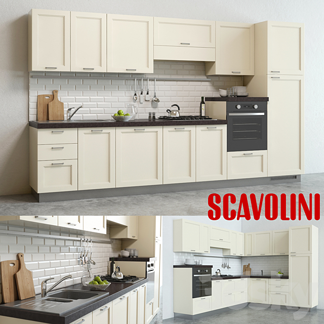 Scavolini Colony Kitchen 3DSMax File - thumbnail 1