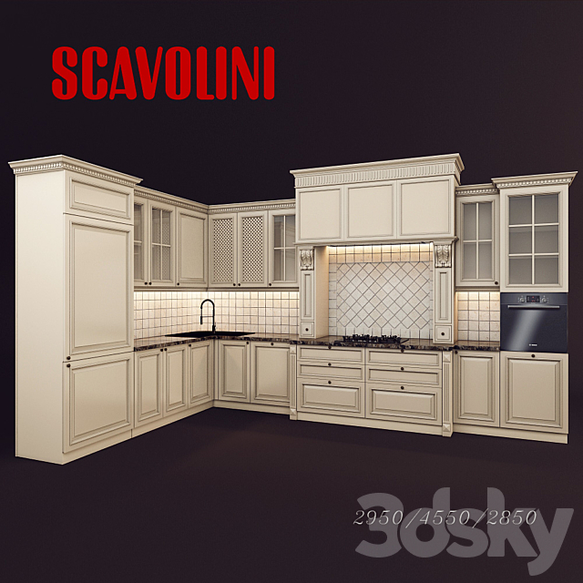 Scavolini kitchen model 3DSMax File - thumbnail 1