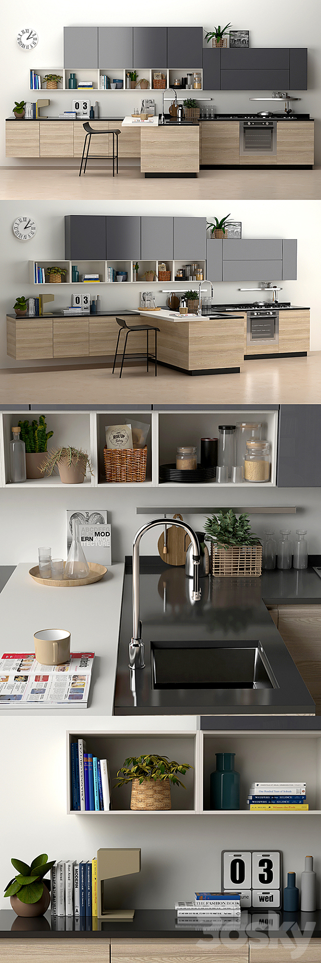 Scavolini Motus 3DS Max Model - thumbnail 2