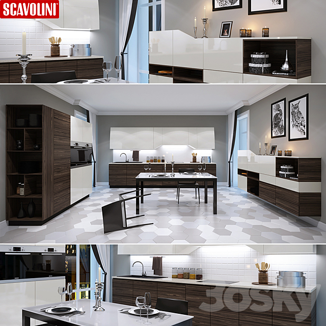 Scavolini_Flux_Swing_Lineare 3DSMax File - thumbnail 1