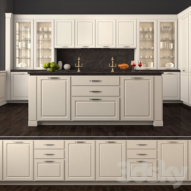 SCIC – Glamor Collection. Gonzaga Kitchen 3DSMax File - thumbnail 2