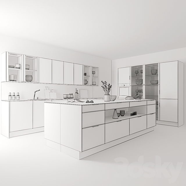 Siematic Cuisine 3DS Max Model - thumbnail 2