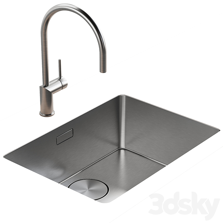 101 FRANKE Mythos MYX with Rhythm kitchen faucet 3DS Max Model - thumbnail 1