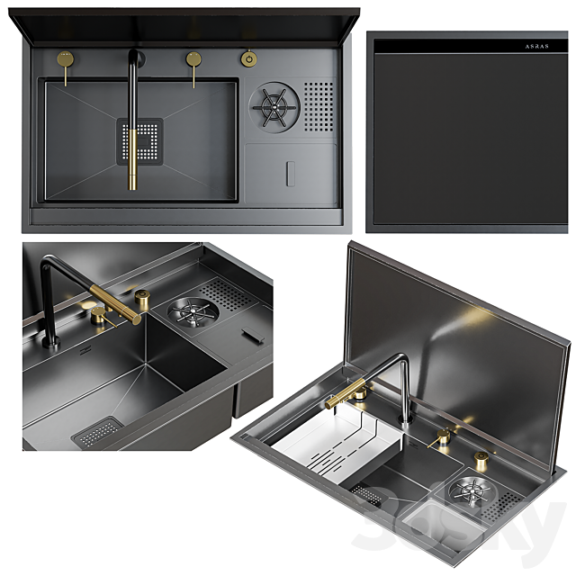 Asras sink set 3DSMax File - thumbnail 3