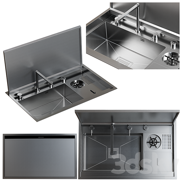 Asras sink set 3DSMax File - thumbnail 4