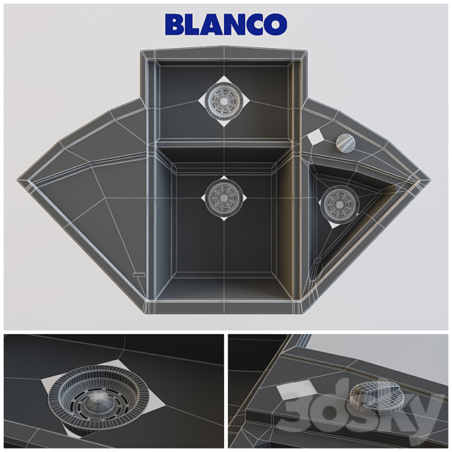 Blanco Axia II 9E 3DSMax File - thumbnail 2