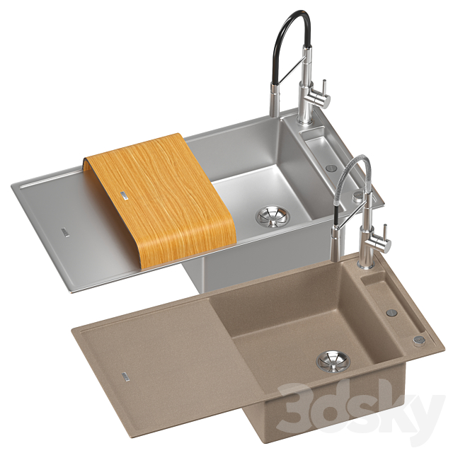 BLANCO AXIA sink set 1 3ds Max - thumbnail 2