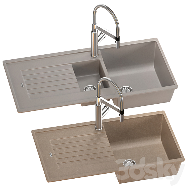 BLANCO ZIA sink set 05 3ds Max - thumbnail 2