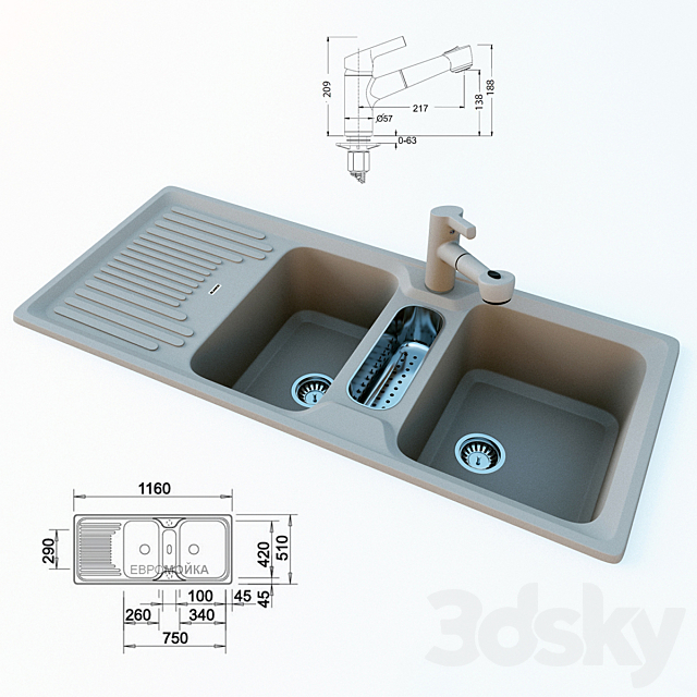 Blanco_Classic_8_S + Elipso_S-F_II 3DSMax File - thumbnail 1