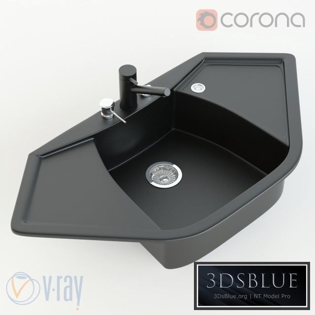 Corner sink Corax 3DS Max - thumbnail 3