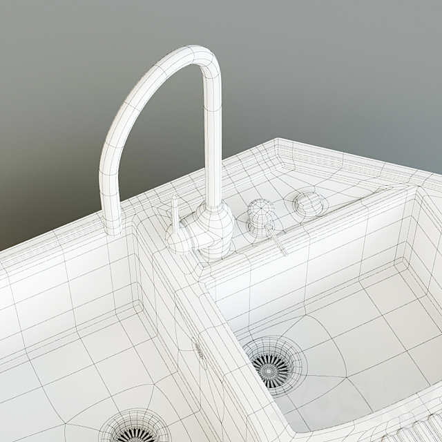 Corner sink Harmony 3DSMax File - thumbnail 2