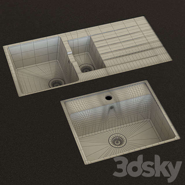 IKEA HALLVIKEN Sinks 3DSMax File - thumbnail 3