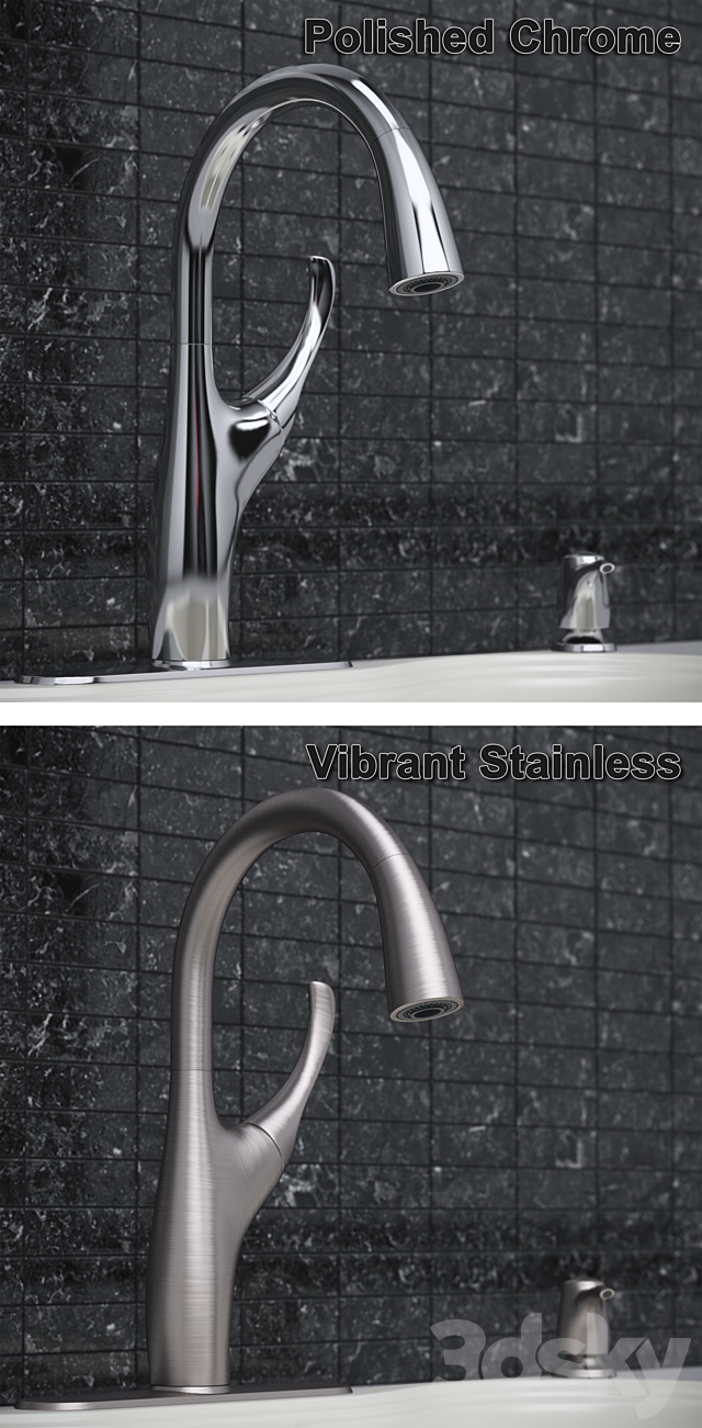 Kitchen faucet and sink KOHLER 3DSMax File - thumbnail 2