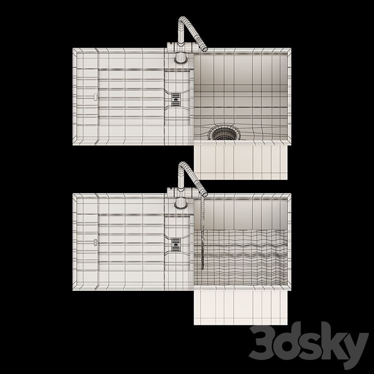 Kitchen sink 05 3DS Max - thumbnail 2