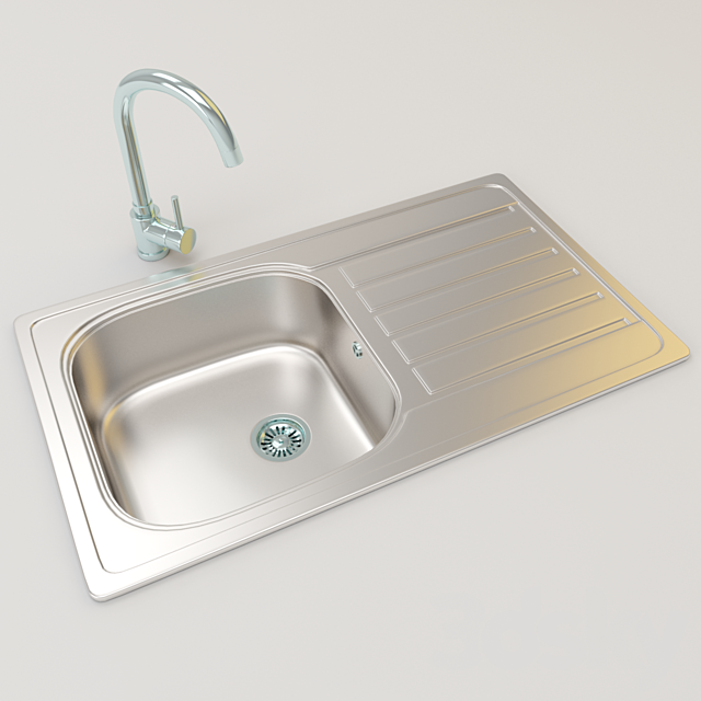 Kitchen Sink 3DSMax File - thumbnail 1