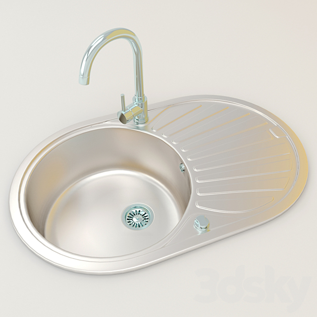 Kitchen Sink 3DSMax File - thumbnail 1