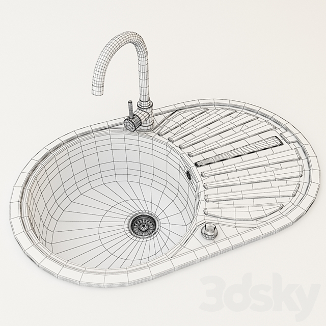 Kitchen Sink 3DSMax File - thumbnail 2