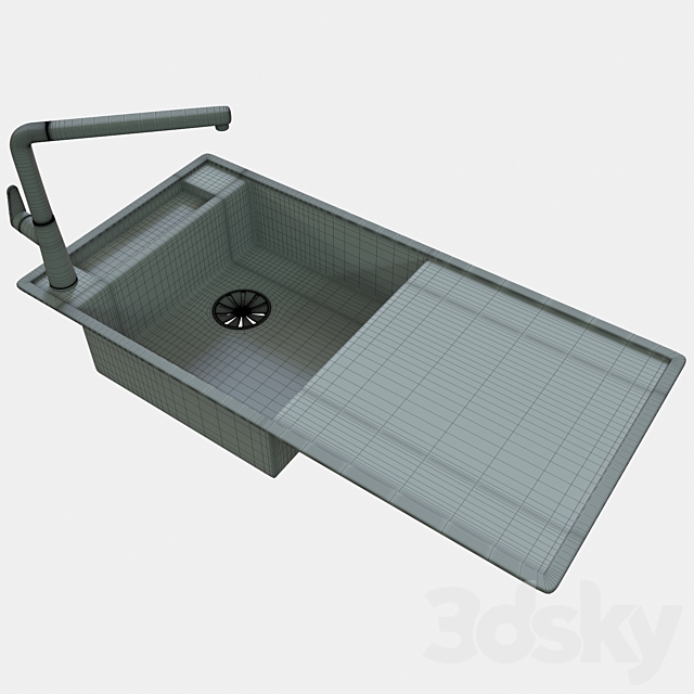 Kitchen sink 3DSMax File - thumbnail 2