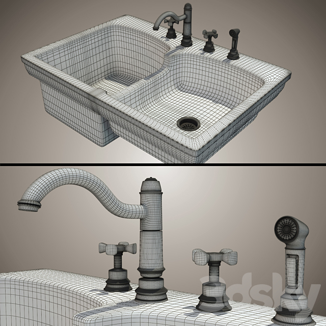 Kitchen Sink 3DSMax File - thumbnail 3