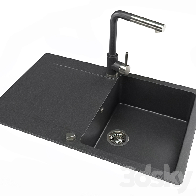 Kitchen Sink 3DSMax File - thumbnail 1