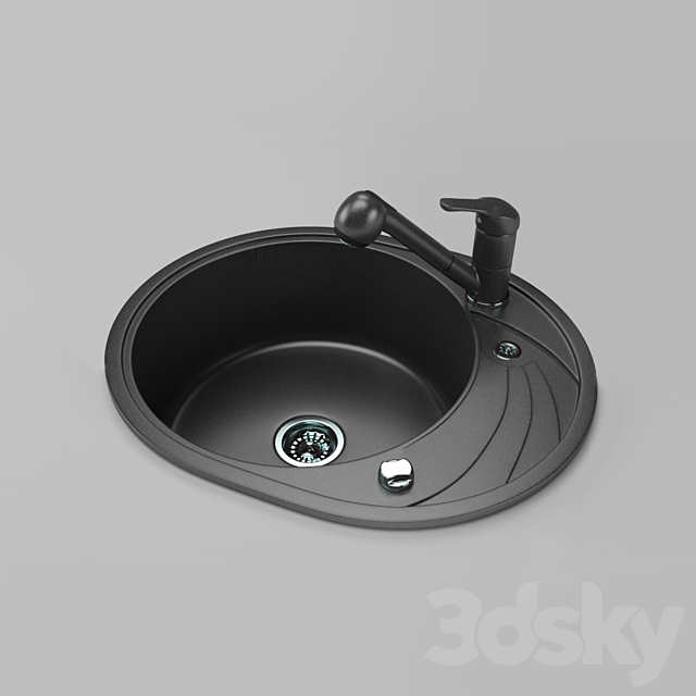 Kitchen Sink 3DSMax File - thumbnail 1