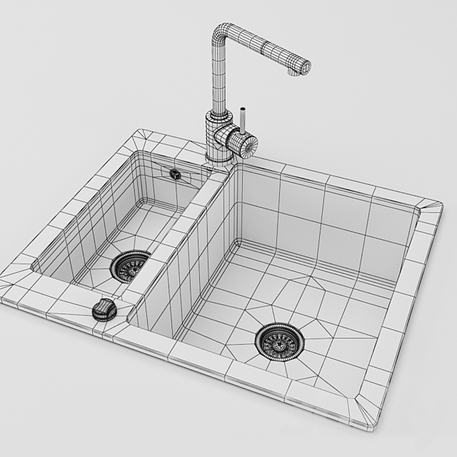 Kitchen Sink 3DSMax File - thumbnail 3