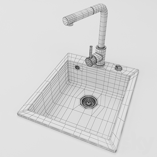 Kitchen Sink 3DSMax File - thumbnail 3