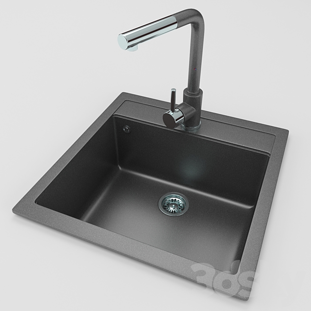 Kitchen Sink 3DSMax File - thumbnail 1