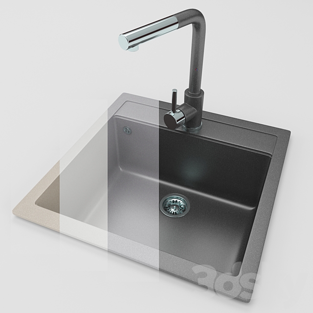 Kitchen Sink 3DSMax File - thumbnail 2