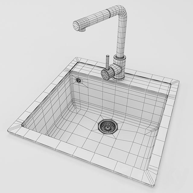 Kitchen Sink 3DSMax File - thumbnail 3