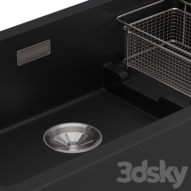 Kitchen sink Blanco SUBLINE 700-U 3DS Max Model - thumbnail 4