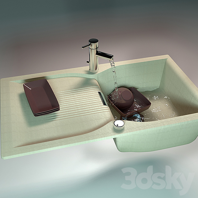 Kitchen sink SCHOCK 3DSMax File - thumbnail 1