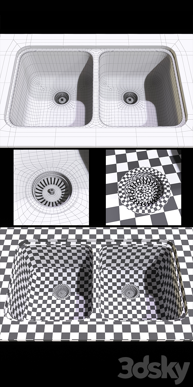 KOHLER K-3171 SINK 3DSMax File - thumbnail 2