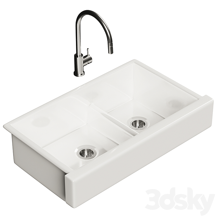 KOHLER – Whitehaven sink set with faucet 3DS Max - thumbnail 2