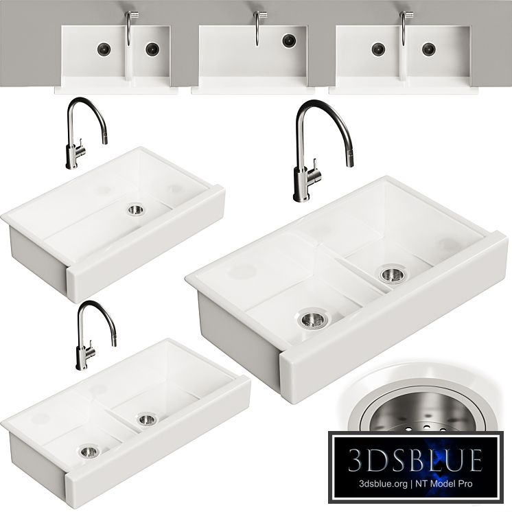 KOHLER – Whitehaven sink set with faucet 3DS Max - thumbnail 3