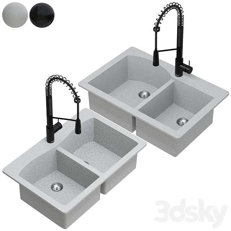 Kraus Sink Collection01 3DS Max - thumbnail 2