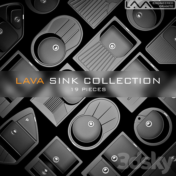 LAVA SINK COLLECTION 3DS Max - thumbnail 1